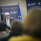 Außenminister Steinmeier bei seiner Rede bei Carnegie Europe.