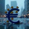 Eurozone Faces Winter Slowdown as Growth Outlook Downgraded, Concept art for illustrative purpose, tags: die - Monok