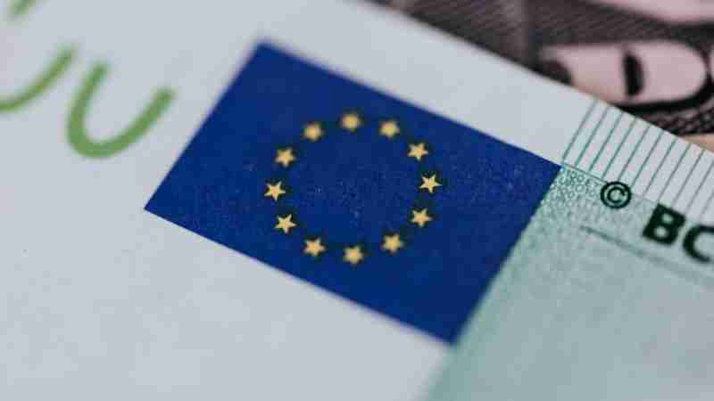 From above of crop banknote of European Union placed on table with dollars - From above of crop banknote of European Union placed on table with dollars, tags: den märkten und der - pexel